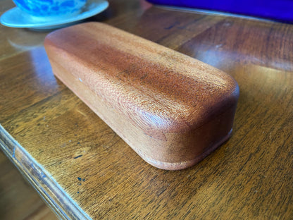 Handcrafted Mahogany Keepsake Box with Custom Inlay Options - 8.25" Premium Wood Storage - Tampa Home & Garden Store