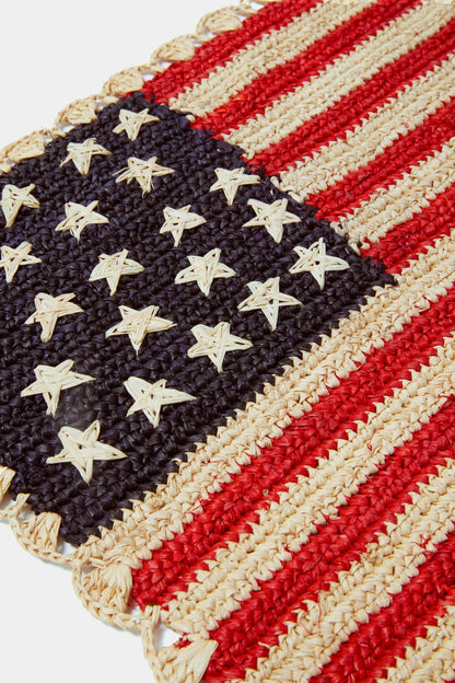 Handcrafted Scalloped Americana Placemats-American Flag Design - Payton James X Tuckernuck - Tampa Home & Garden Store