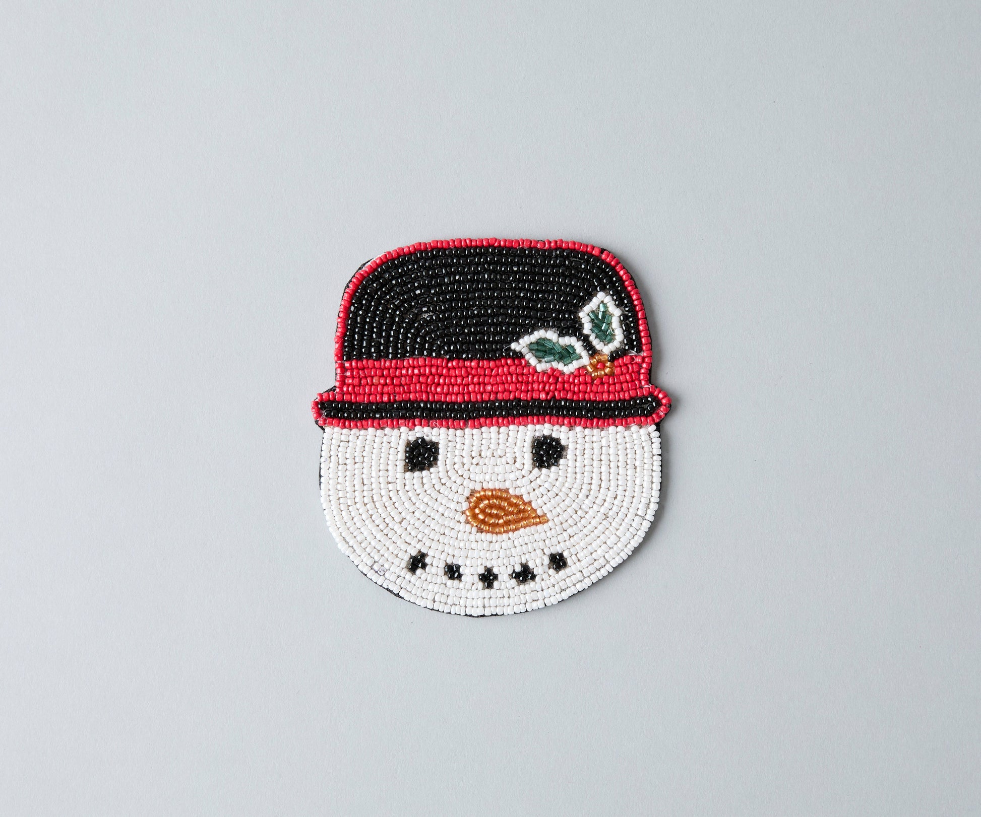 Handcrafted Snowman Beaded Coasters - Tampa Home & Garden Store
