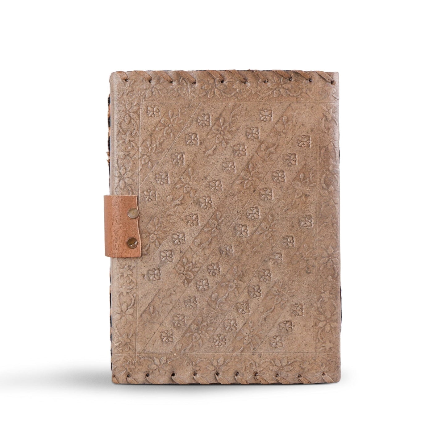 Handcrafted Vintage 4 Stone Leather Diary - Tampa Home & Garden Store