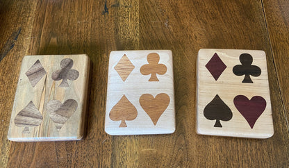 Handcrafted Wooden Playing Card Box - various wood and inlay options. - Tampa Home & Garden Store