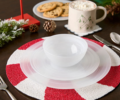 Handmade Beaded Candy Cane Placemat – Christmas Placemats, Beaded Candy Cane Placemat & Runner – Christmas Table Decor by Payton James - Tampa Home & Garden Store