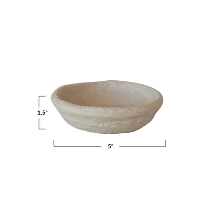Handmade Paper Mache Small Bowl - Tampa Home & Garden Store