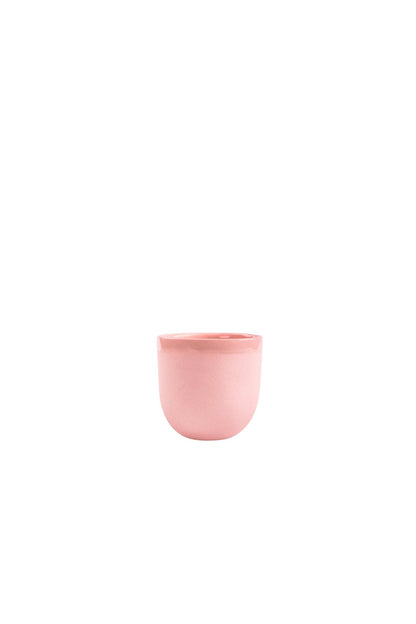 Handmade Porcelain Espresso Cup and Pink Glaze