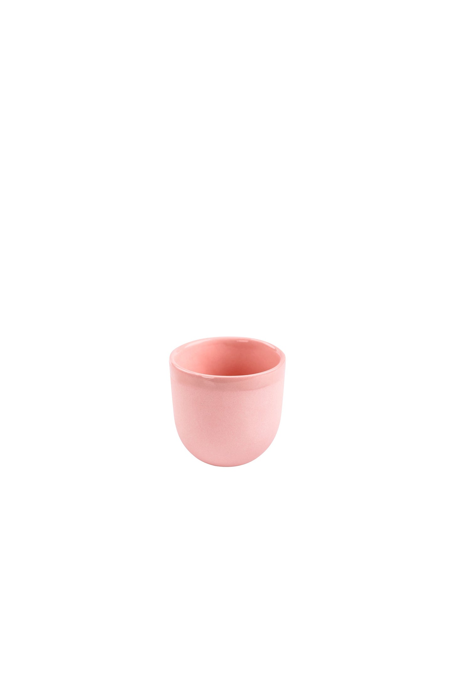 Handmade Porcelain Espresso Cup and Pink Glaze
