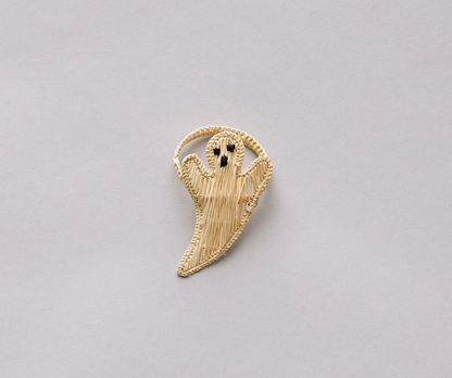Handmade Rattan Ghost Napkin Ring for Halloween Table Setting, Rustic Fall Decor, Boho Spooky Party Napkin Holder, Natural Wicker Accent - Tampa Home & Garden Store