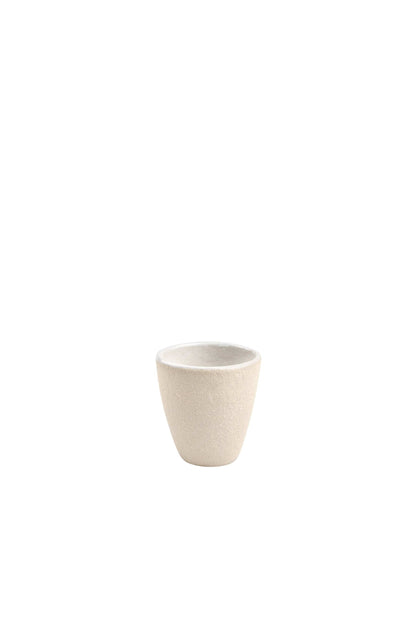 Handmade Stoneware Espresso Cup and White Glaze