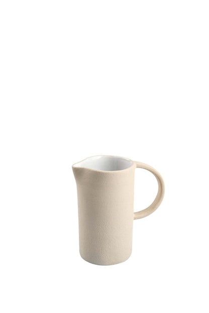 Handmade Stoneware Pitcher With the Raw Edge