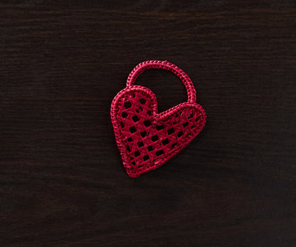 Handwoven Heart Napkin Rings – Set of 4 Palm Napkin Holders - Tampa Home & Garden Store