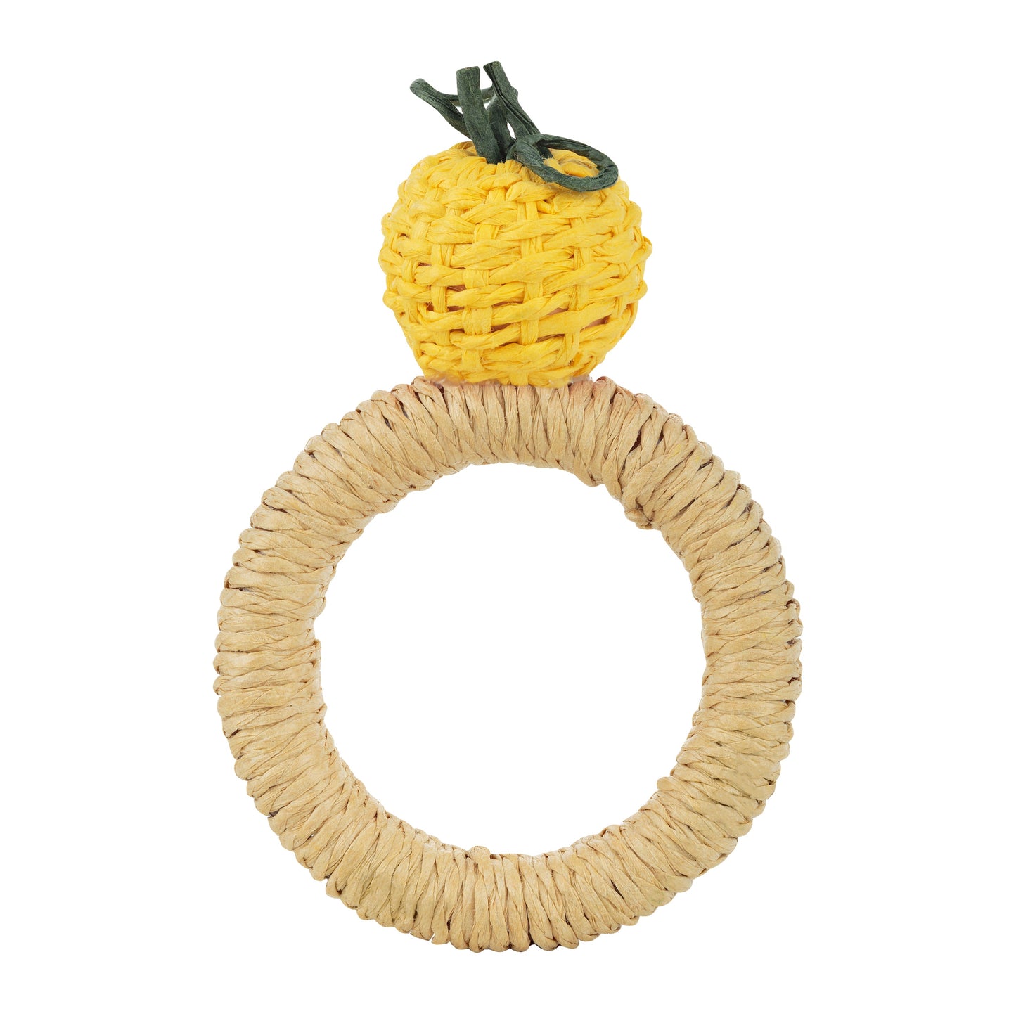 Handwoven Lemon Napkin Ring - Tampa Home & Garden Store