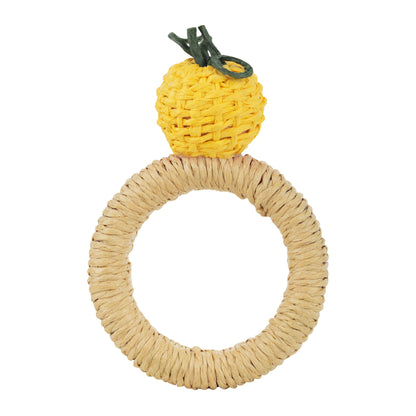 Handwoven Lemon Napkin Ring - Tampa Home & Garden Store