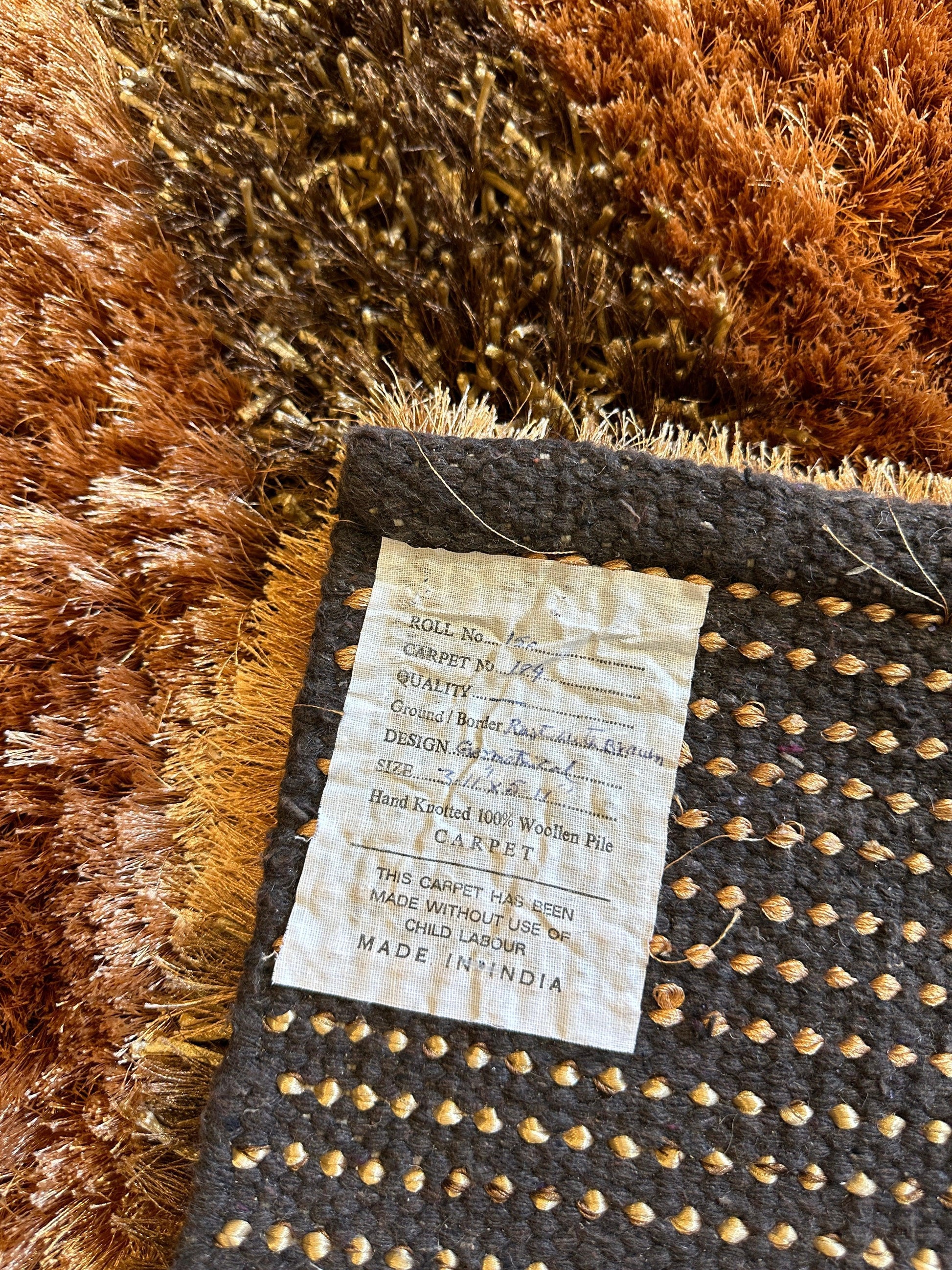 Handwoven Multi-Tone 2” Shag Rug 4 x 6 - Tampa Home & Garden Store