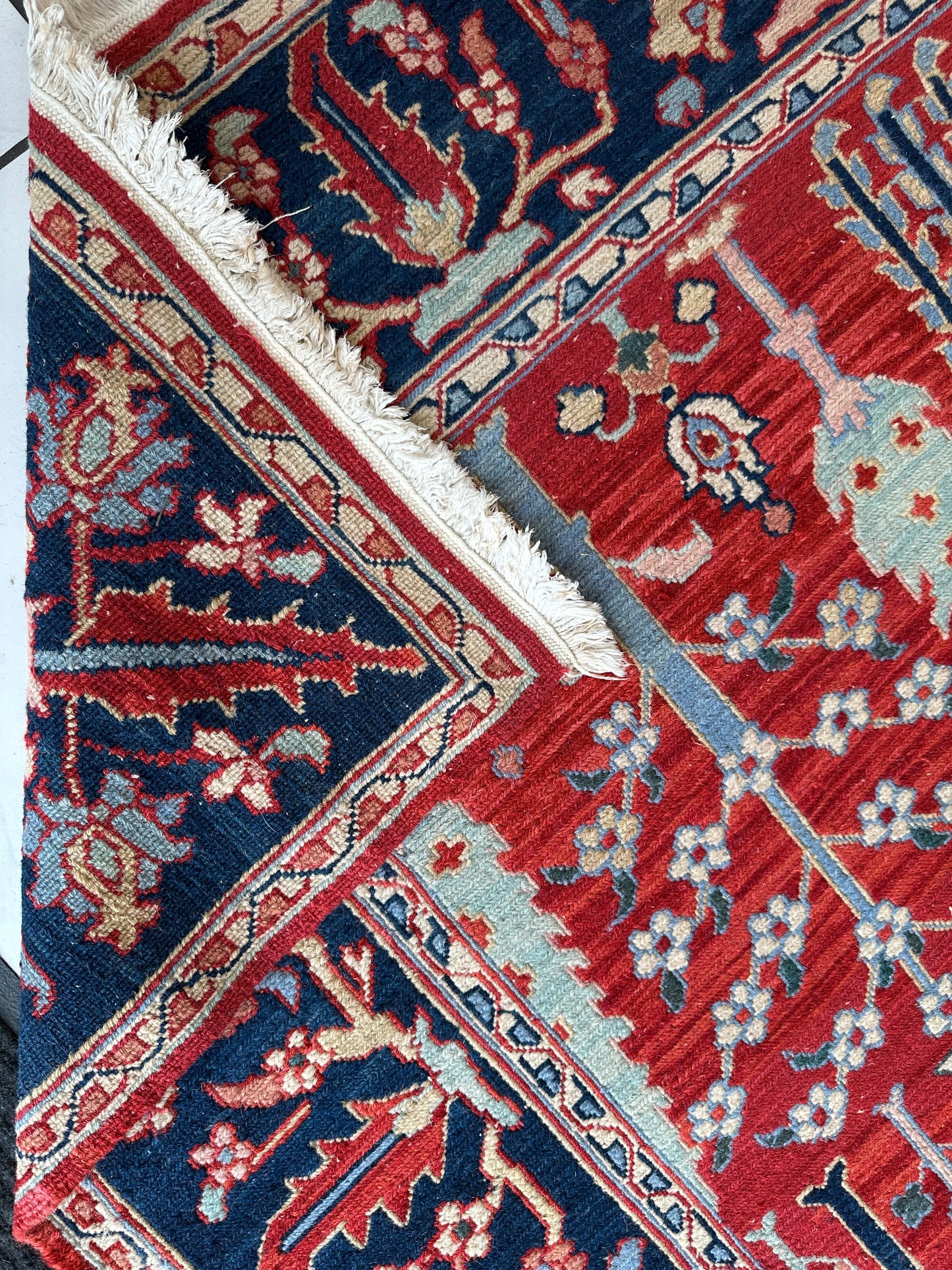 Handwoven Soumak Multicolor Wool Area Rug – 8’ x 10’ - Tampa Home & Garden Store