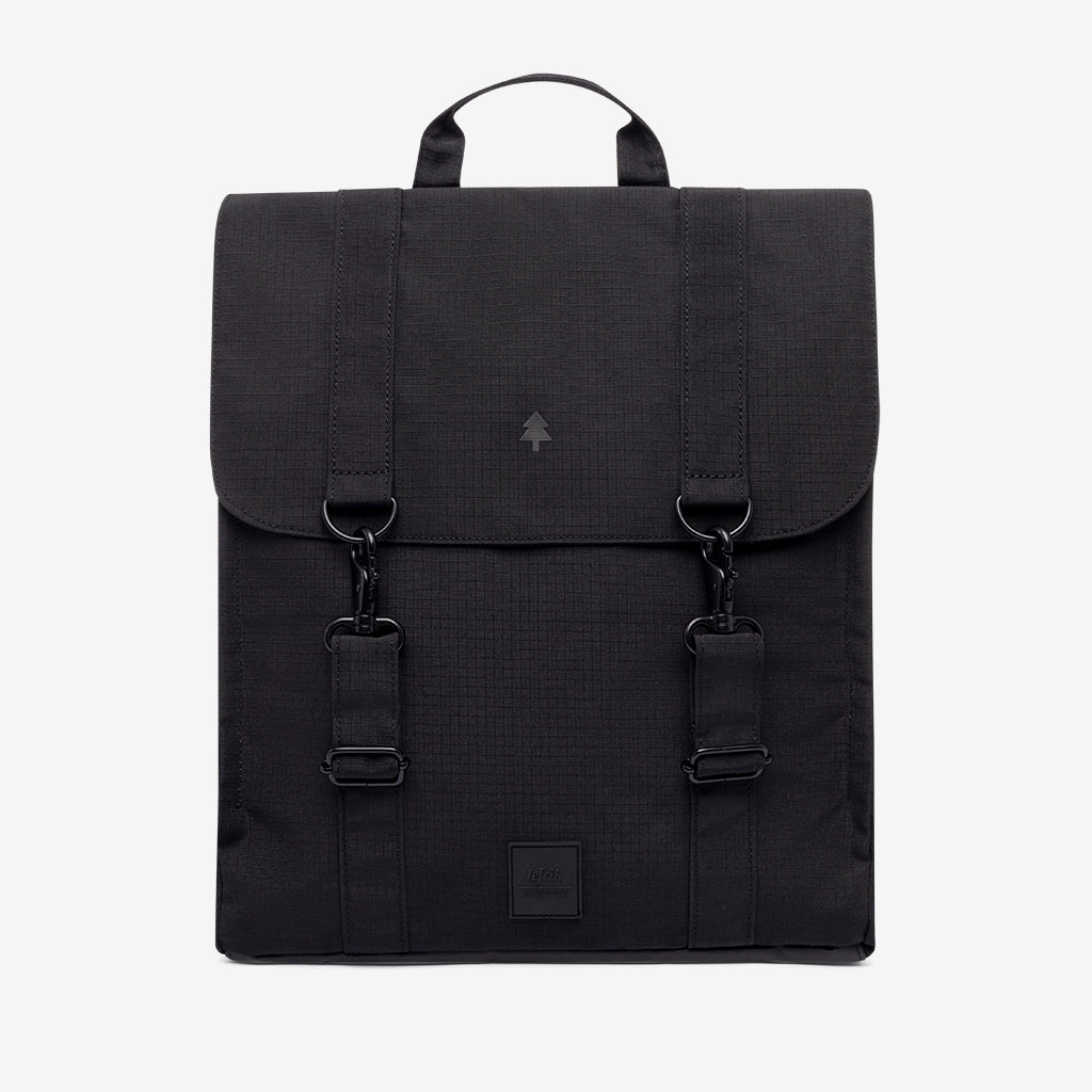Handy XL Lefrik USA backpack with padded laptop sleeve, black fabric on Tampa Home & Garden Store