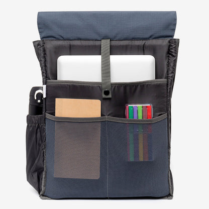 Handy XL Backpack Maibon Vandra Lefrik USA black backpack with laptop sleeve and front pockets on Tampa Home & Garden Store