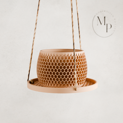 Hanging Plant Pot Tray | Honeycomb - Tampa Home & Garden Store