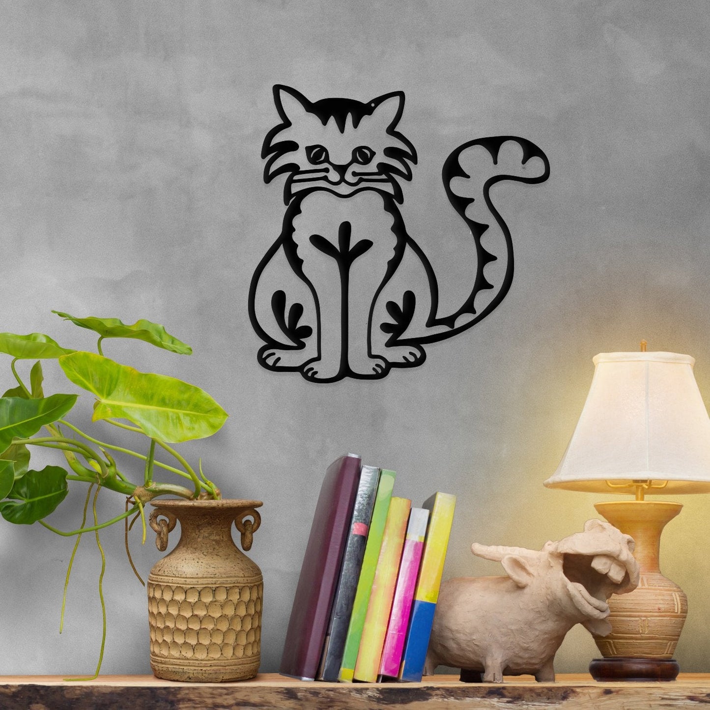 Happy Cat- Metal Wall Art/Décor - Tampa Home & Garden Store