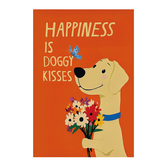 Happy Dog Kisses Applique Garden Flag - Tampa Home & Garden Store