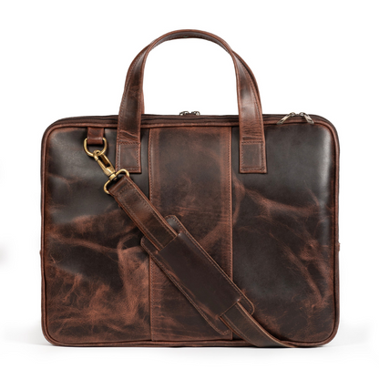Harbor Laptop Briefcase, Brown - Tampa Home & Garden Store