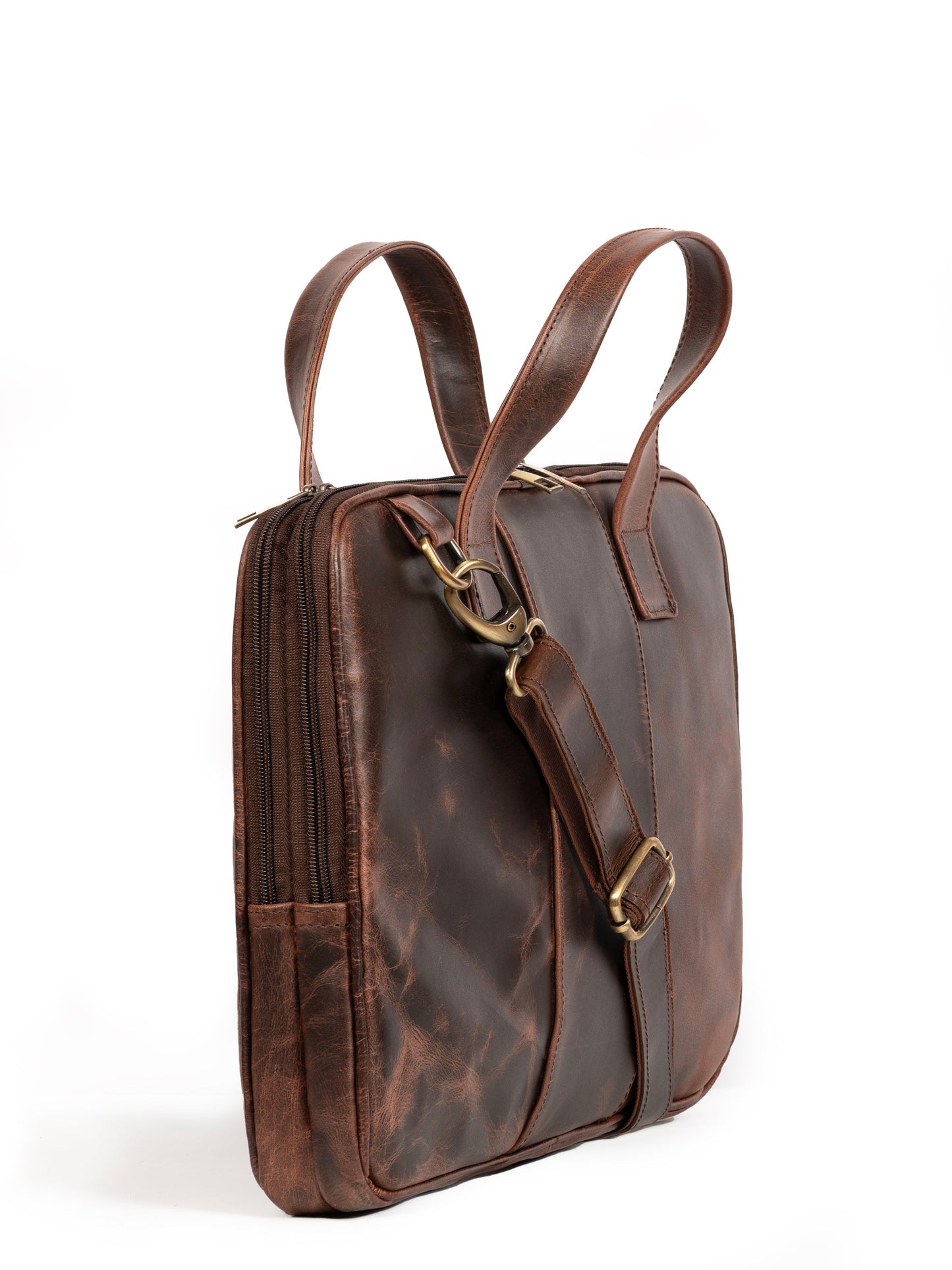Harbor Laptop Briefcase, Brown - Tampa Home & Garden Store