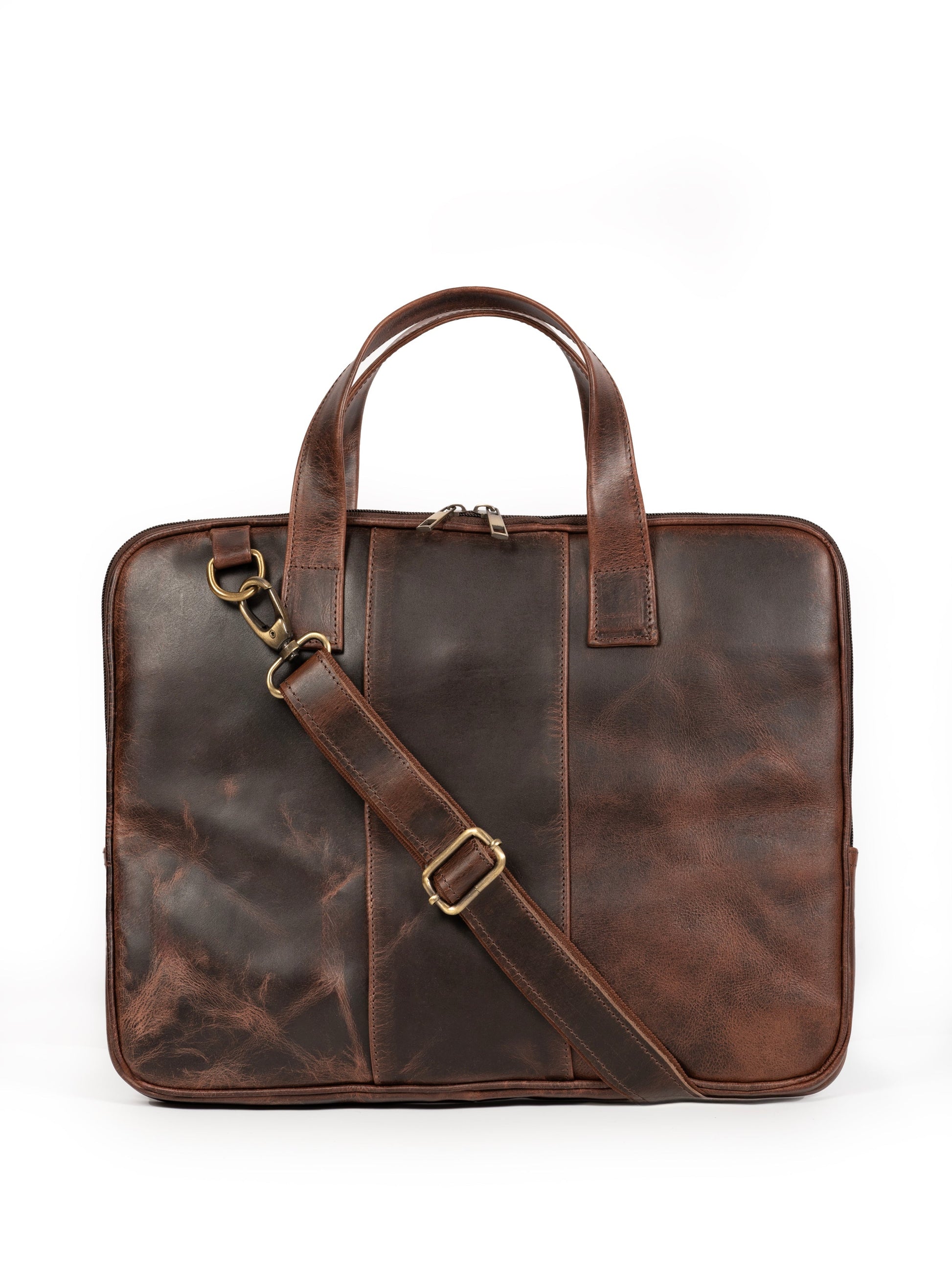 Harbor Laptop Briefcase, Brown - Tampa Home & Garden Store