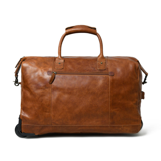 Harbor Leather Trolly Carry-On - Tampa Home & Garden Store