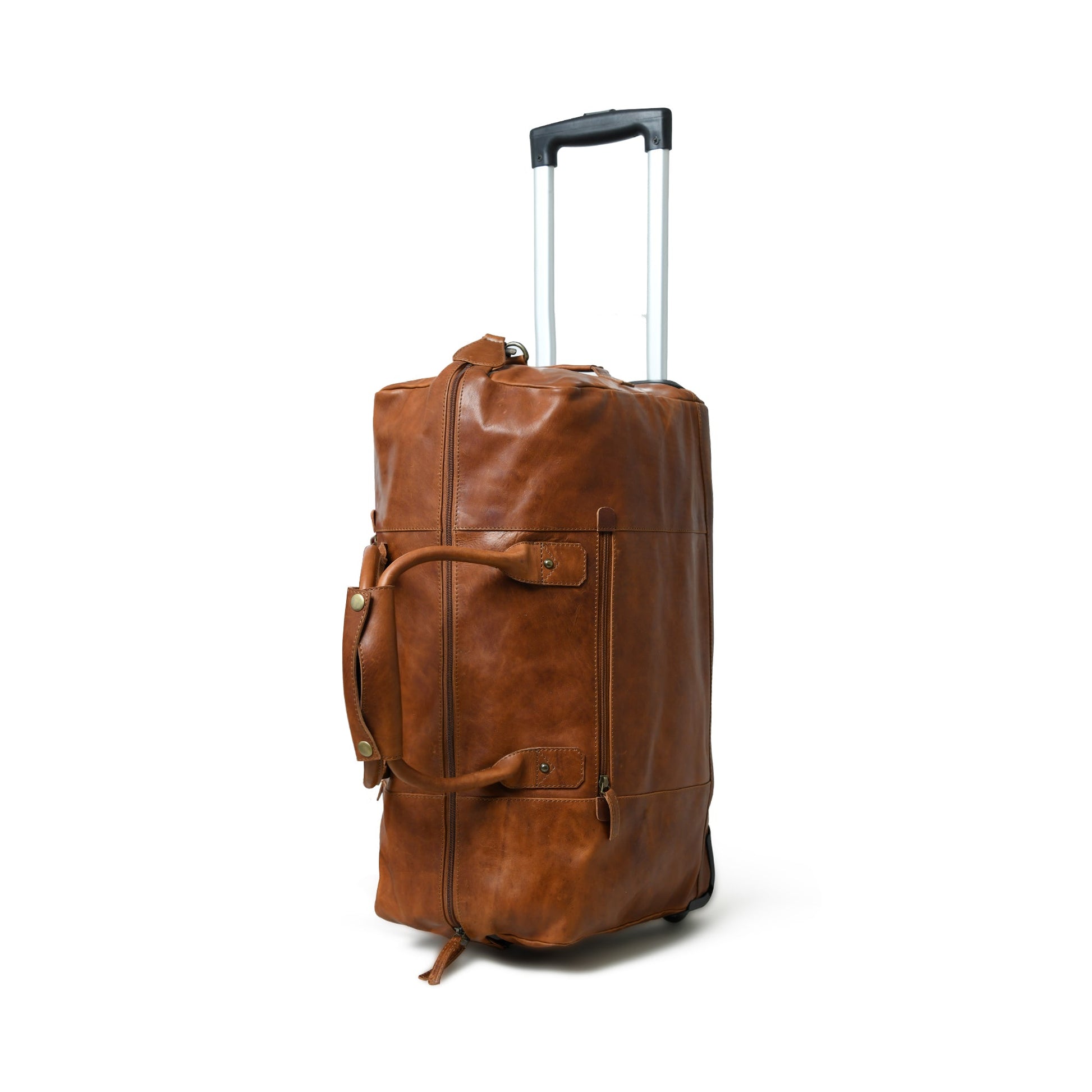 Harbor Leather Trolly Carry-On - Tampa Home & Garden Store