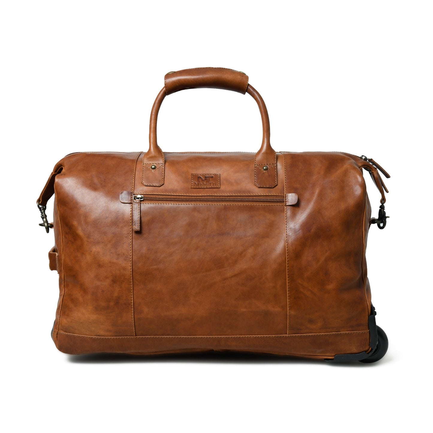 Harbor Leather Trolly Carry-On - Tampa Home & Garden Store