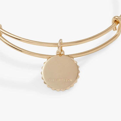 Harry Potter Gryffindor Charm Bangle, goldtone ALEX AND ANI bracelet with circular pendant on Tampa Home & Garden Store