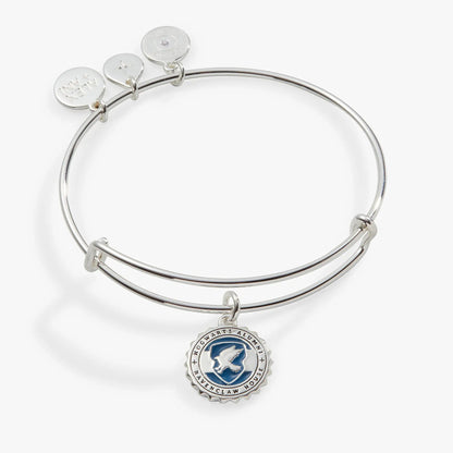 Harry Potter Ravenclaw Bangle by ALEX AND ANI, Ravenclaw crest charm on silver bracelet on Tampa Home & Garden Store