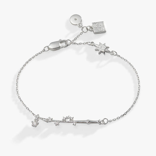 Harry Potter Wand Adjustable Bracelet by ALEX AND ANI with silver-tone wand bar and charms on Tampa Home & Garden Store
