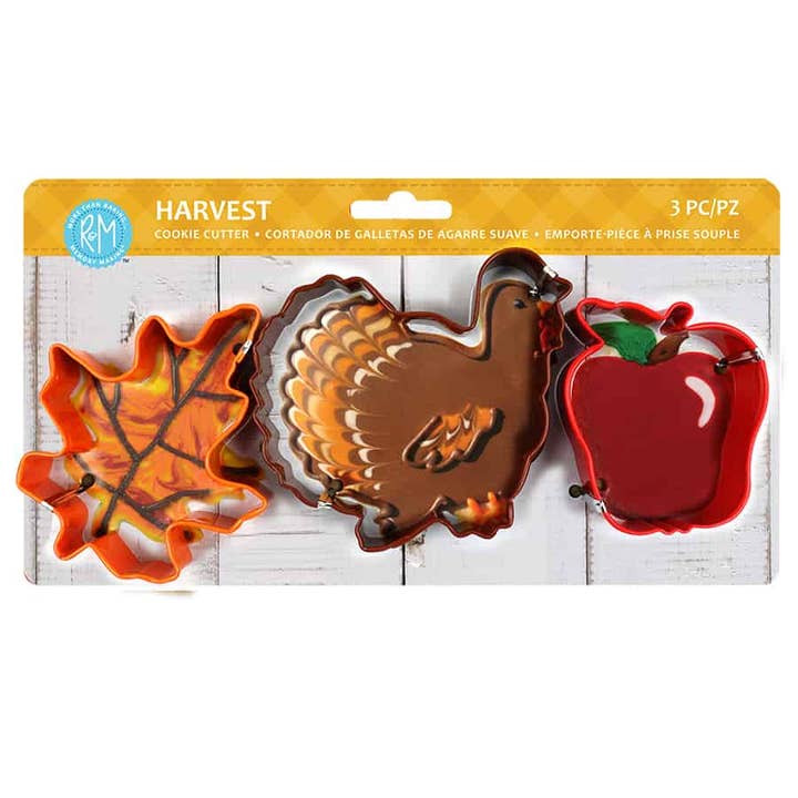 Harvest 3 Piece Color Cookie Cutter Set - Tampa Home & Garden Store