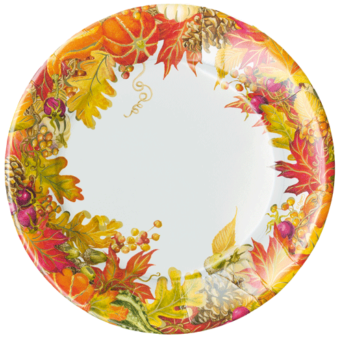Harvest Garland Dinner  Plates - Tampa Home & Garden Store