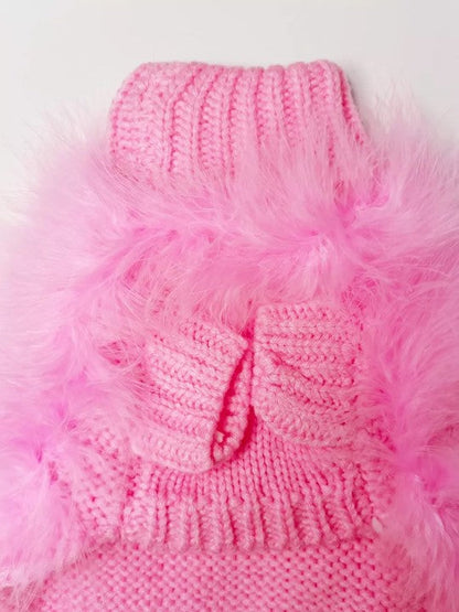 Haute Couture Feathered Luxury Pet Sweater - Tampa Home & Garden Store