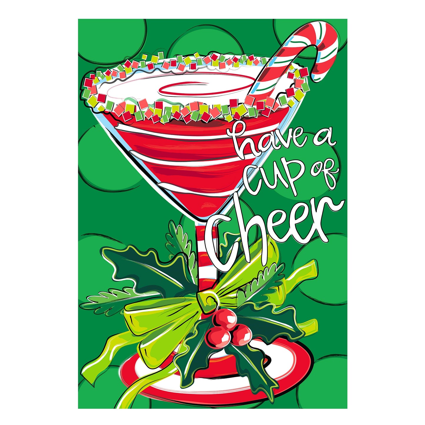 Have A Cup Of Cheer Applique Garden Flag - Tampa Home & Garden Store