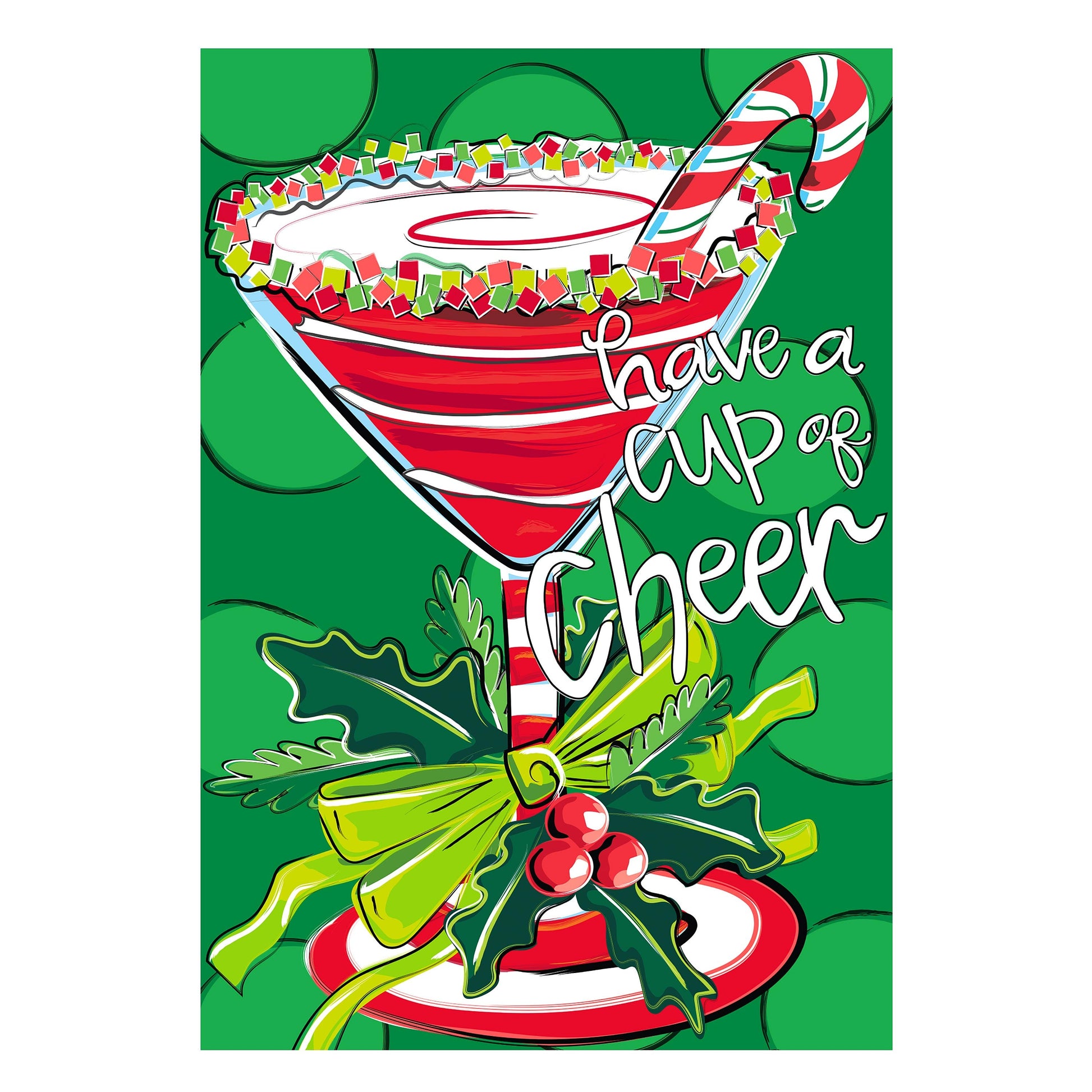 Have A Cup Of Cheer Applique Garden Flag - Tampa Home & Garden Store
