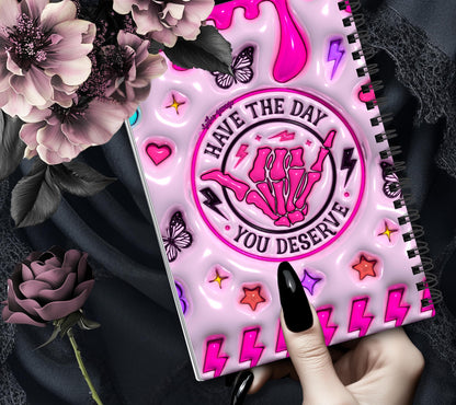 Have the Day You Deserve Reusable Sticker Book, Sarcastic Vibe Sticker Album, Perfect Gift to Personalize Sticker Collectors - Tampa Home & Garden Store