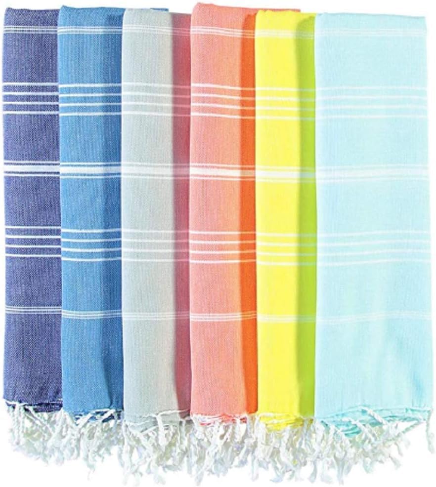 Havluland Oversized Turkish Cotton Beach Towel – Versatile, Soft & Sand-Resistant - Tampa Home & Garden Store