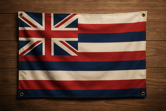 Hawaii Flag with Grommets Along the Edges for Wall Hanging - Tampa Home & Garden Store
