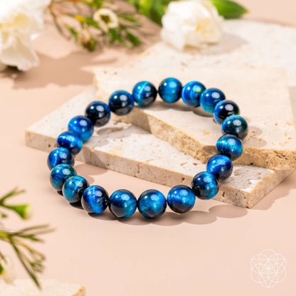 Hawk’s Focus – Royal Blue Tiger’s Eye Bracelet - Tampa Home & Garden Store