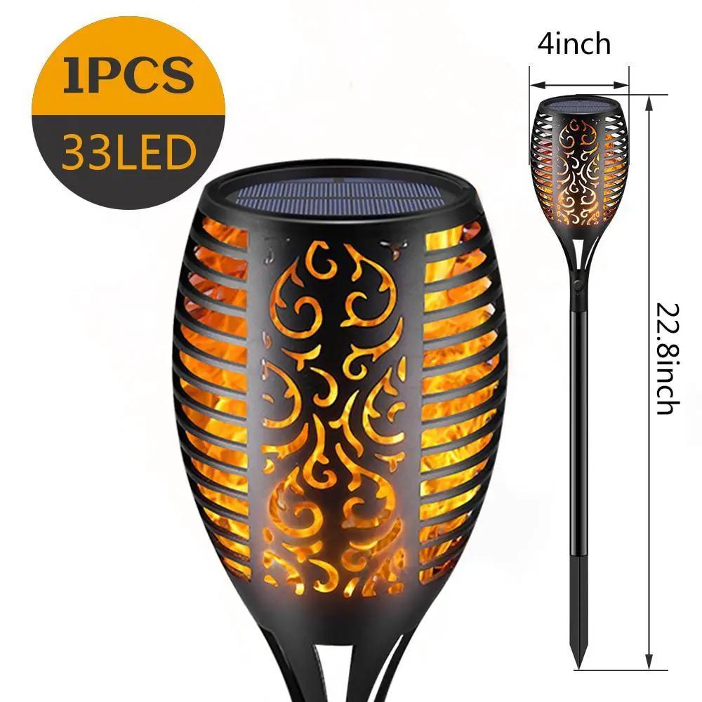 Led Solar Flame Torch for Yard and Garden Pathway