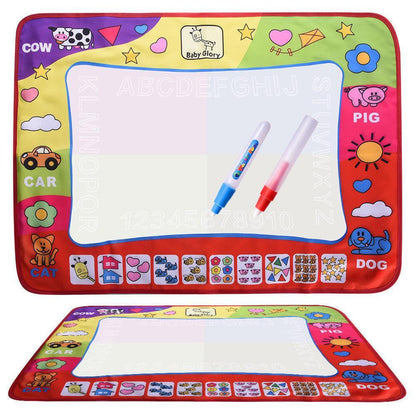 Stevvex kids water drawing mat with magic pen, 45.5x29 cm, white drawing area on Tampa Home & Garden Store