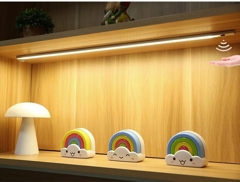 Stevvex USB LED under-cabinet light with sweep sensor; 3 lamps on Tampa Home & Garden Store