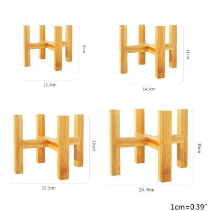 Wooden Plant Stand for Home and Garden Decor
