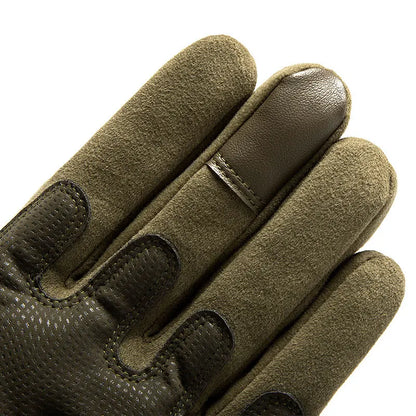 Tactical Sports Gloves olive suede fingers with black padded palm motorcycle on Tampa Home & Garden Store