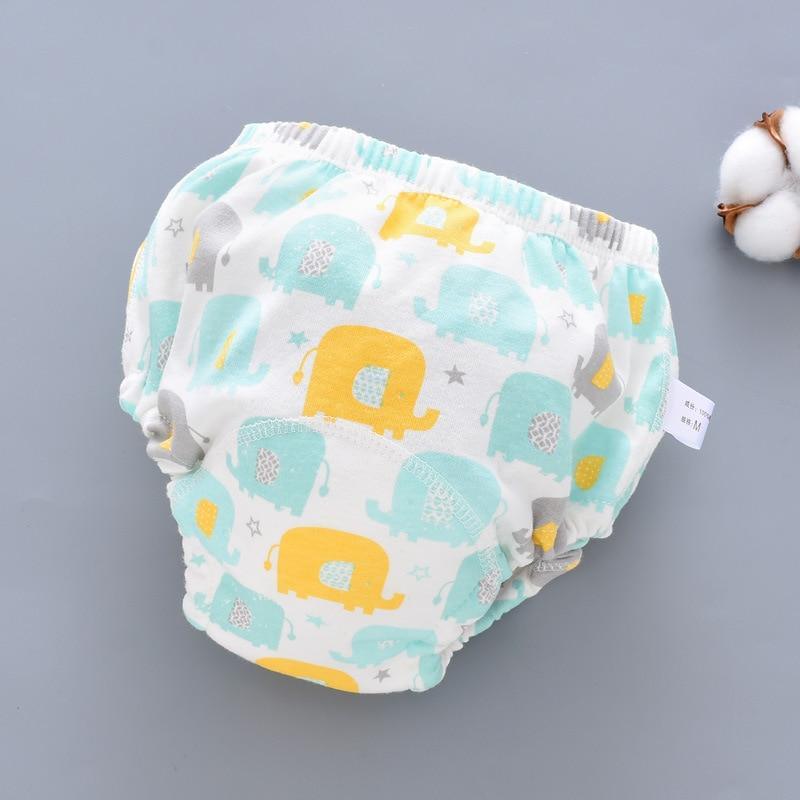 Stevvex baby training pants diaper 6L gauze elephant reusable diaper on Tampa Home & Garden Store