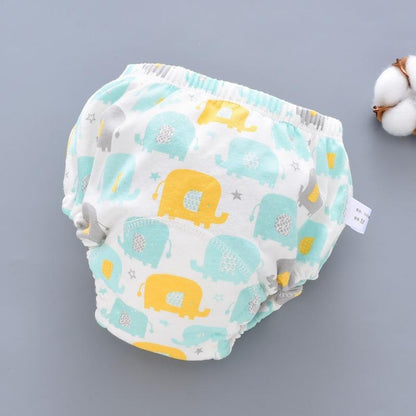 Stevvex baby training pants diaper 6L gauze elephant reusable diaper on Tampa Home & Garden Store