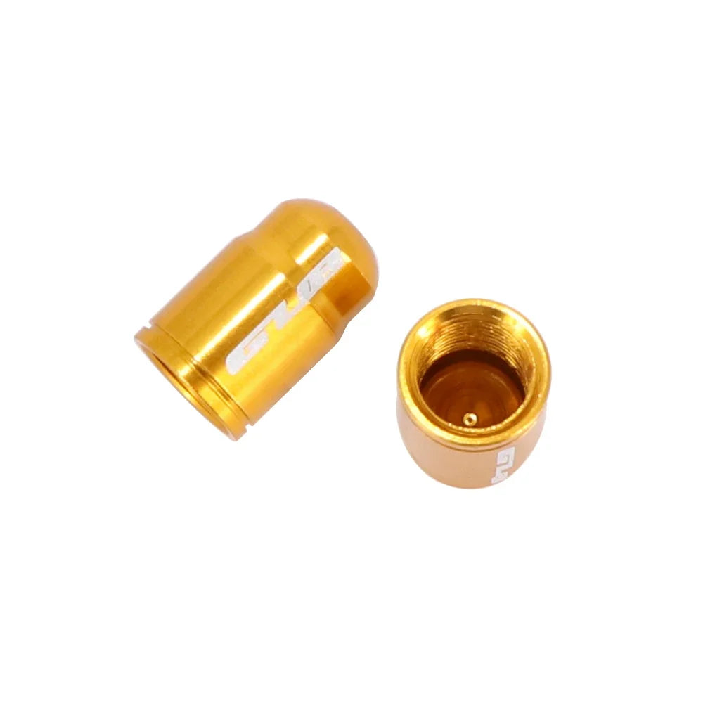 Aluminum valve stem caps gold color BikerZoneZ set of 2 for bike motorcycle car on Tampa Home & Garden Store