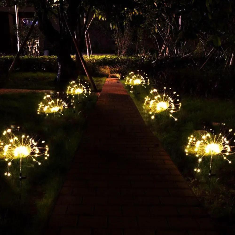 Modern Garden Led Solar Tree Lamp Copper Wires