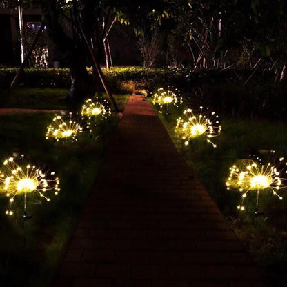 Modern Garden Led Solar Tree Lamp Copper Wires